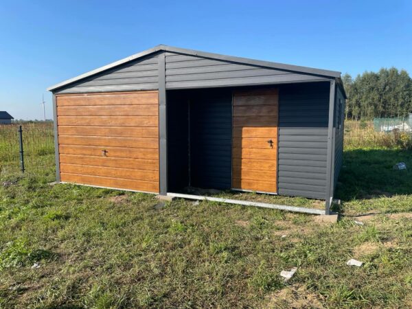 garaz-blaszany-5x6m-ciemny-grafik-drewno-03 garaz-blaszany-5x6m-ciemny-grafik-drewno-03