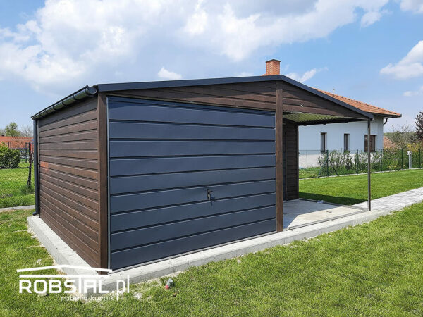 garaz-blaszany-drewnopodobny-6x4m-z-oddzielnym-schowkiem-oraz-wiatka-04 garaz-blaszany-drewnopodobny-6x4m-z-oddzielnym-schowkiem-oraz-wiatka-04