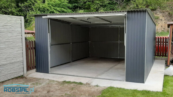 garaz-blaszany-w-kolorze-3_5x5m-z-brama-uchylna-02 garaz-blaszany-w-kolorze-3_5x5m-z-brama-uchylna-02
