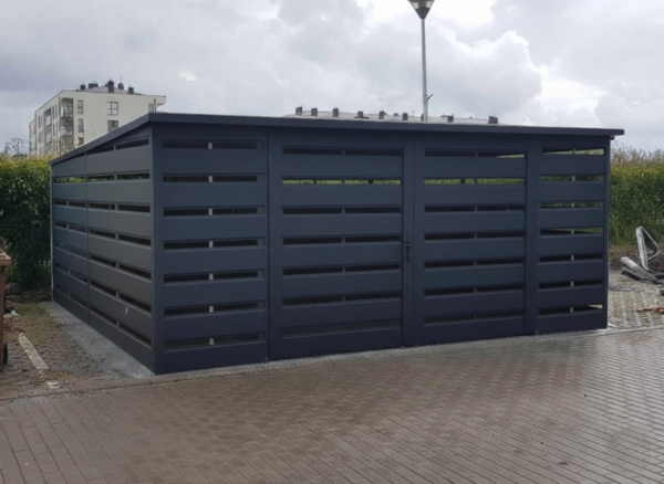 Wiata Śmietnikowa Grafit Wiata Śmietnikowa Grafit