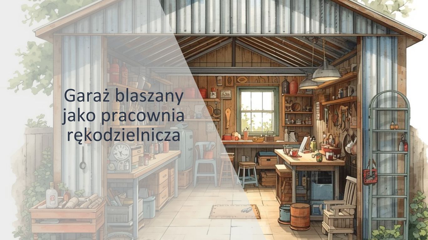 garaż-blaszany-pracownia-rękodzielnicza