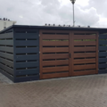 wiata grafit mat + orzech