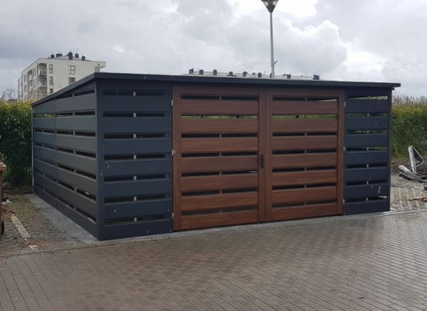 wiata grafit mat + orzech wiata grafit mat + orzech