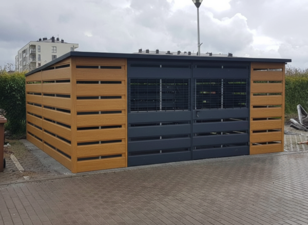 wiata grafit mat + złoty dąb wiata grafit mat + złoty dąb