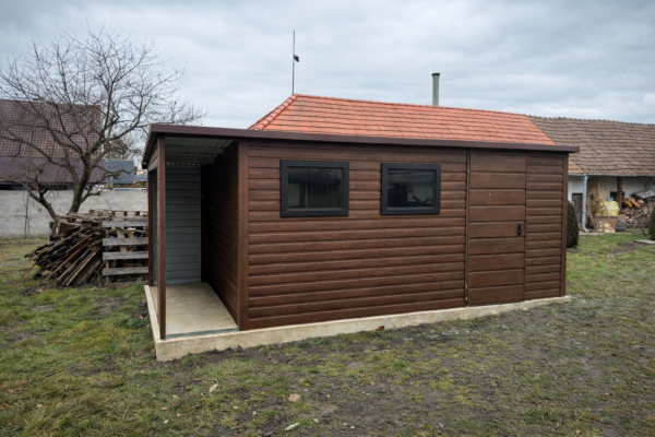 DOMEK OGRODOWY 5x3 z wiatą DOMEK OGRODOWY 5x3 z wiatą