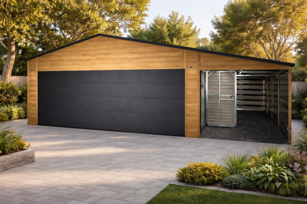 GARAŻ 6x5 + 2m wiata