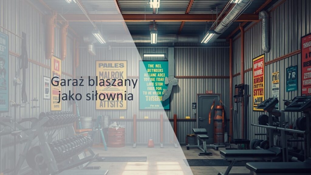 garaż-blaszany-jako-siłownia