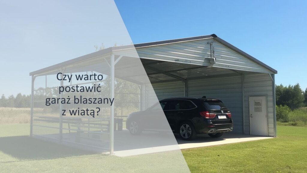 garaże-blaszane-z-wiatą