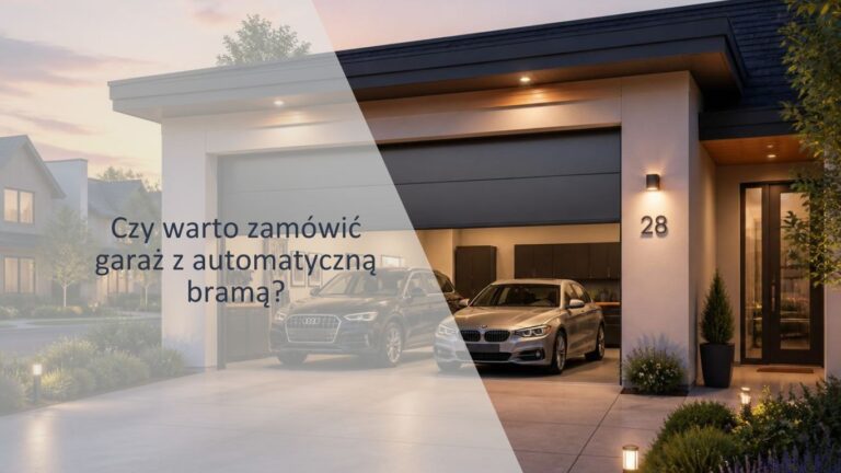 garaż-blaszany-z-automatyczną-bramą