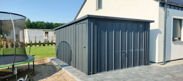 garaż-blaszany-grafit-3x4mat garaż-blaszany-grafit-3x4mat